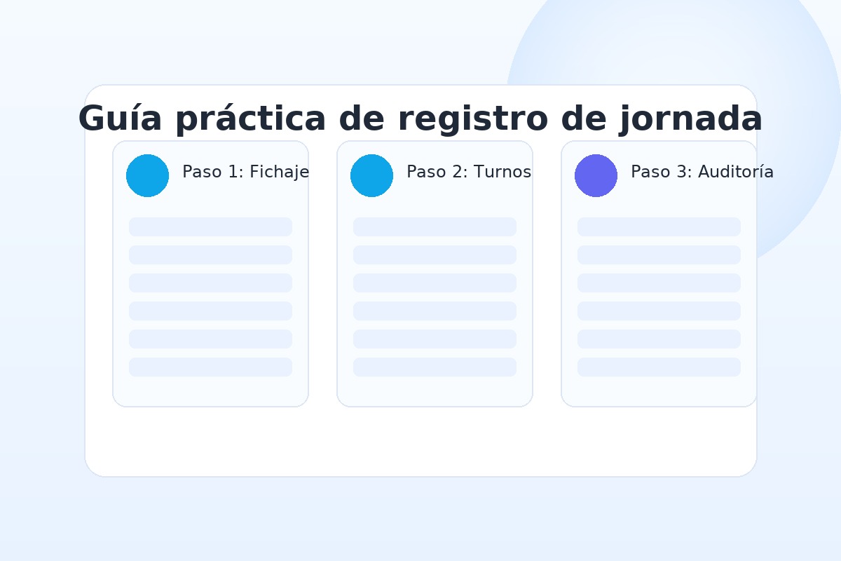 Cómo registrar jornada laboral